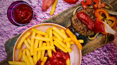 Application sheet - Tomato ketchup & onions; natural friends