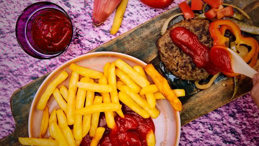 Application sheet - Tomato ketchup & onions; natural friends